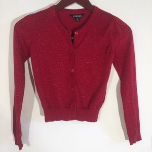 George Red Cardigan Girls Size Medium